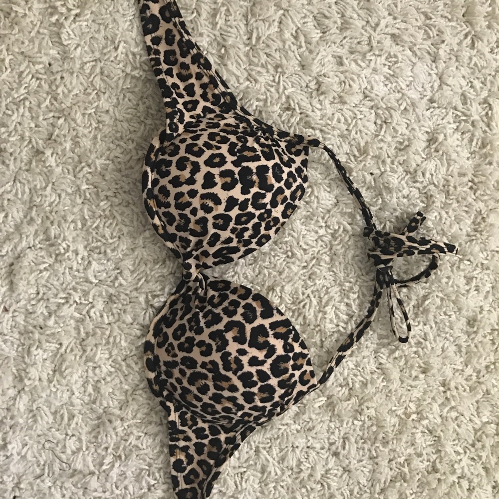 Cheeta print swim top